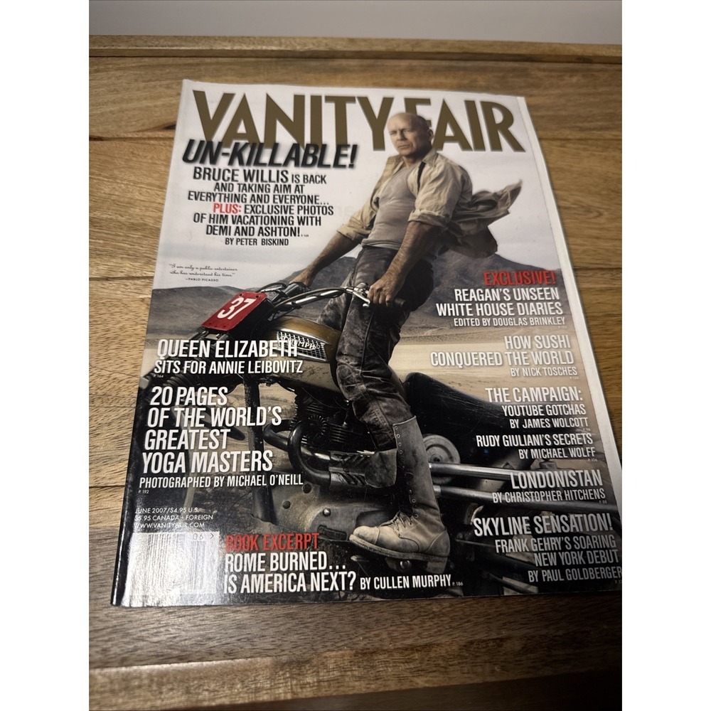 Vanity Fair Magazine June 2007 - Bruce Willis, Queen Elizabeth
